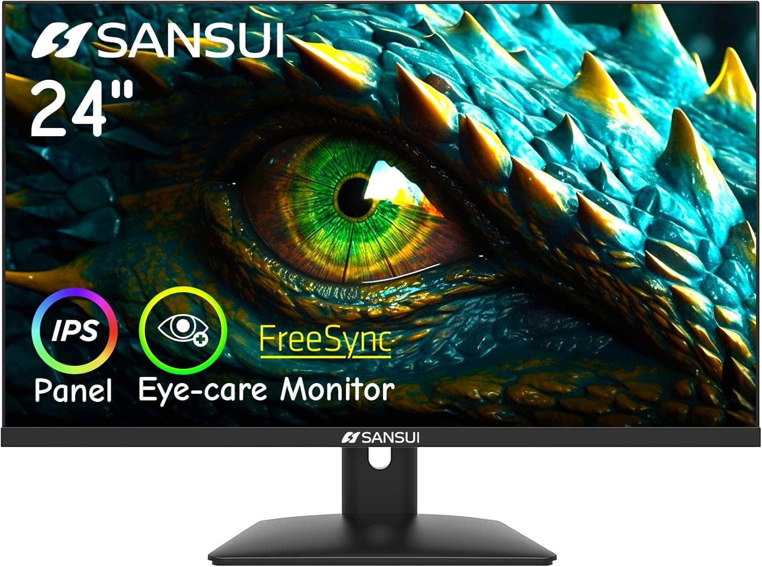 SANSUI 電腦顯示器 24 吋 IPS